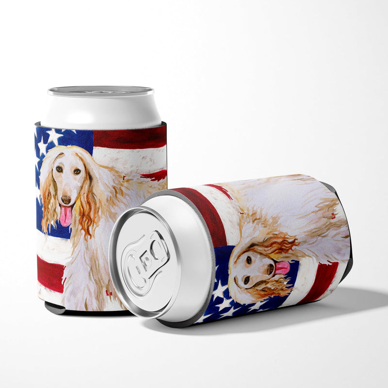 Afghan Hound Patriotic Can or Bottle Hugger BB9702CC