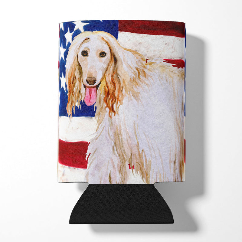 Afghan Hound Patriotic Can or Bottle Hugger BB9702CC