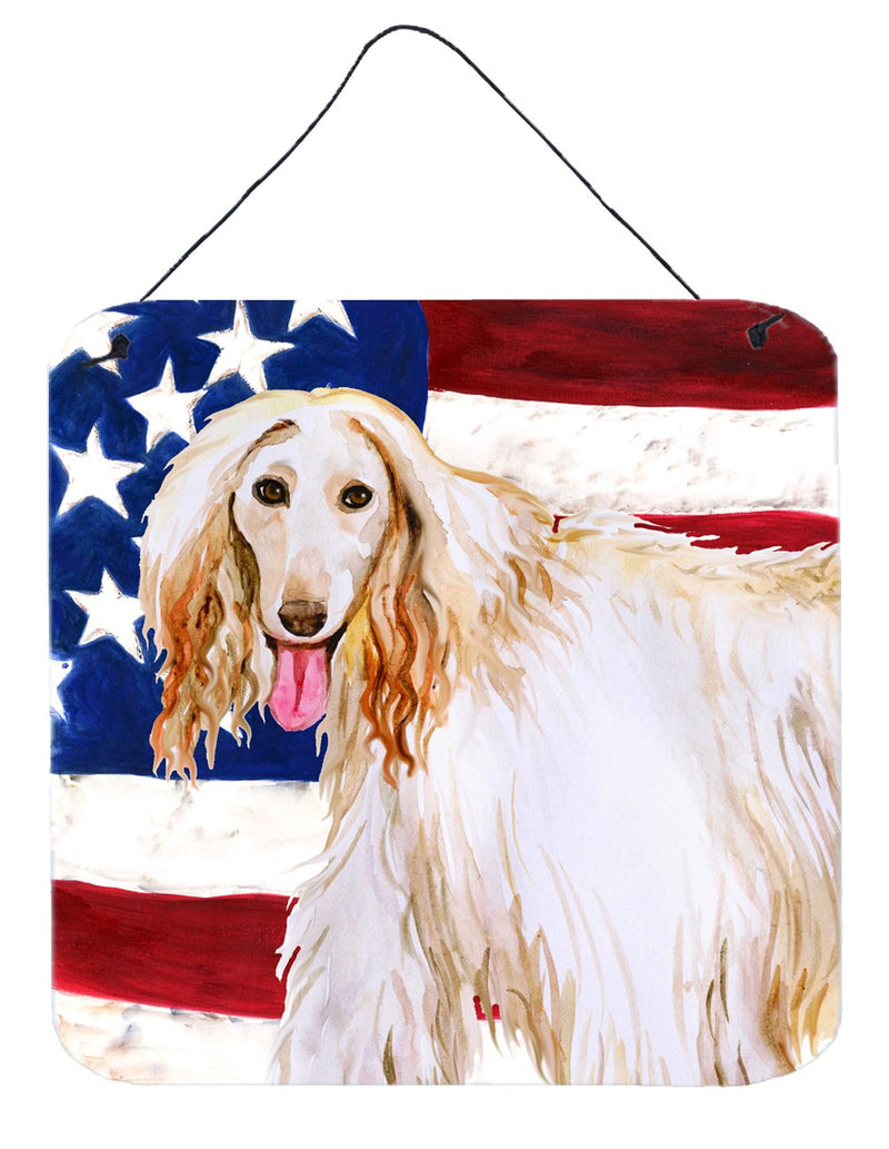 Afghan Hound Patriotic Wall or Door Hanging Prints BB9702DS66