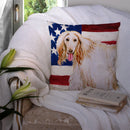 Afghan Hound Patriotic Throw Pillow - 14x14 Decorative Pillow – Art for Your Home & Patio BB9702PW1414