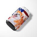 Akita Patriotic Can or Bottle Hugger BB9703CC