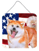 Akita Patriotic Wall or Door Hanging Prints BB9703DS66