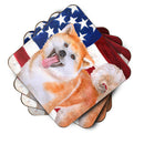 Akita Patriotic Foam Coaster  BB9703FC