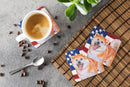 Akita Patriotic Foam Coaster  BB9703FC