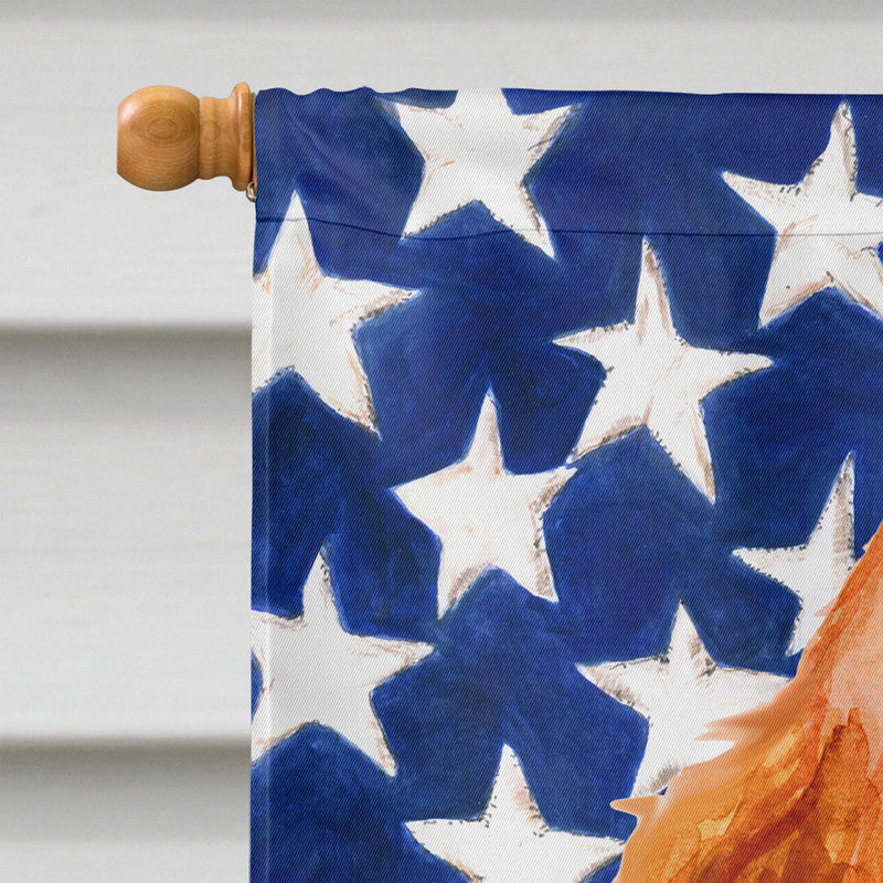 Cocker Spaniel Patriotic Flag Canvas House Size BB9706CHF