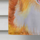 Sheltie Patriotic House Flag 28x40 Porch Sleeve Pole Decorative Outside Yard Banner Artwork Wall Hanging, Polyester