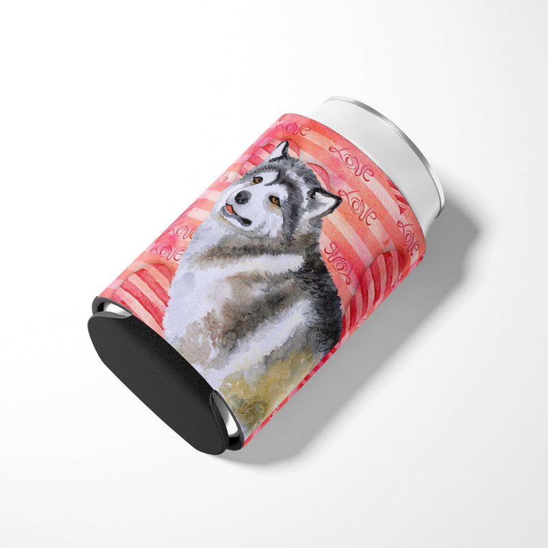 Alaskan Malamute Love Can or Bottle Hugger BB9725CC