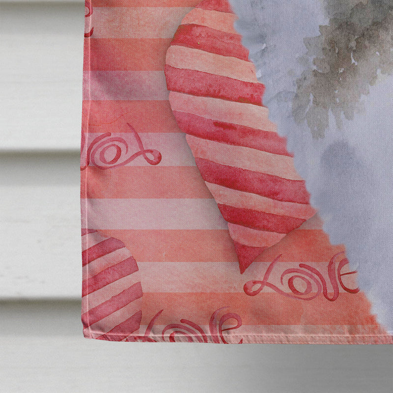 Alaskan Malamute Love Flag Canvas House Size BB9725CHF