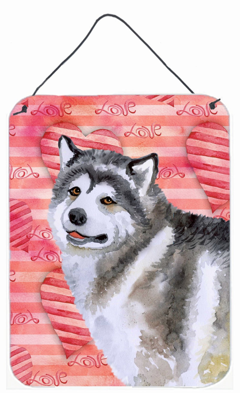 Alaskan Malamute Love Wall or Door Hanging Prints BB9725DS1216