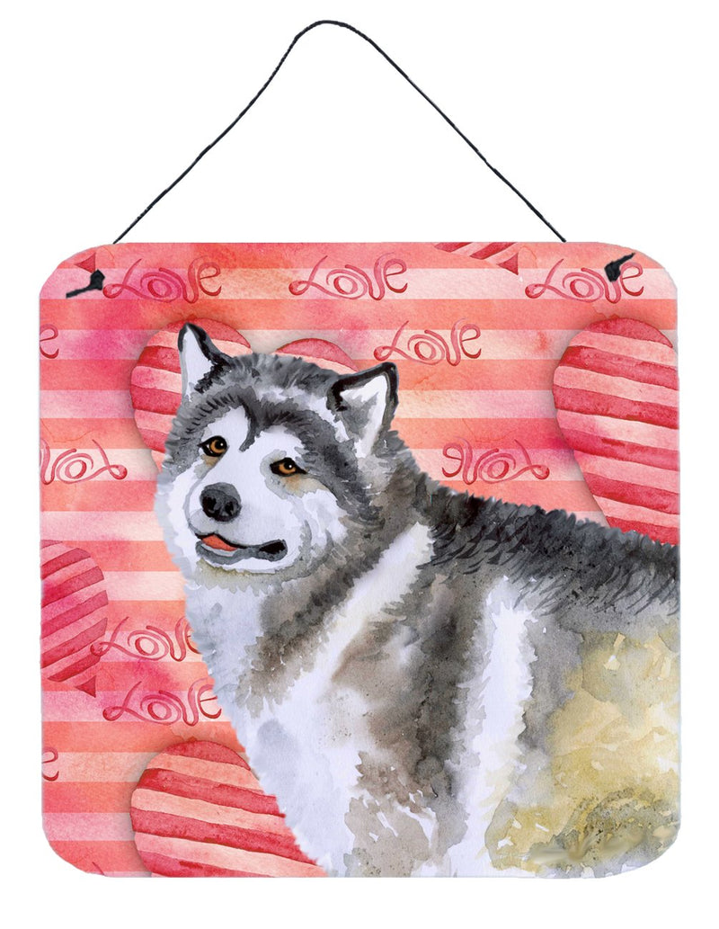 Alaskan Malamute Love Wall or Door Hanging Prints BB9725DS66