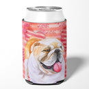 English Bulldog Love Can or Bottle Hugger BB9726CC