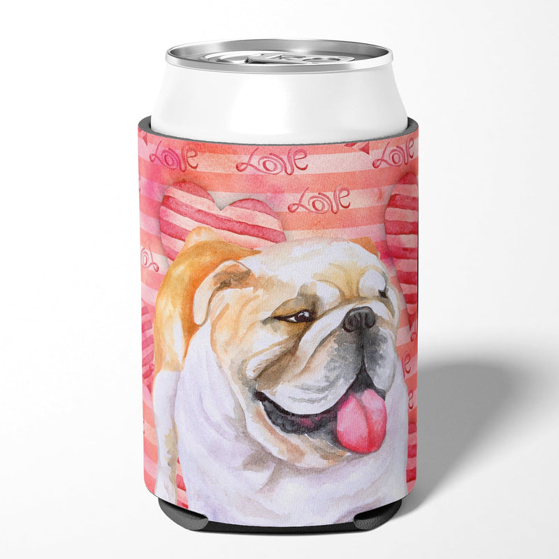English Bulldog Love Can or Bottle Hugger BB9726CC