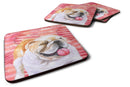 English Bulldog Love Foam Coaster  BB9726FC