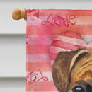 German Boxer Love Flag Canvas House Size BB9727CHF