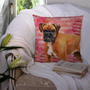 German Boxer Love Throw Pillow - 14x14 Decorative Pillow – Art for Your Home & Patio BB9727PW1414