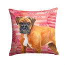 German Boxer Love Throw Pillow - 14x14 Decorative Pillow – Art for Your Home & Patio BB9727PW1414