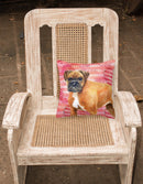 German Boxer Love Fabric Decorative Pillow BB9727PW1818