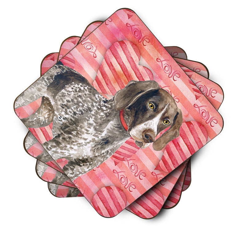 German Shorthaired Pointer Love Foam Coaster  BB9728FC