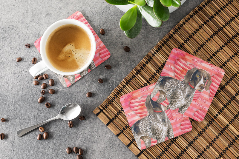 German Shorthaired Pointer Love Foam Coaster  BB9728FC