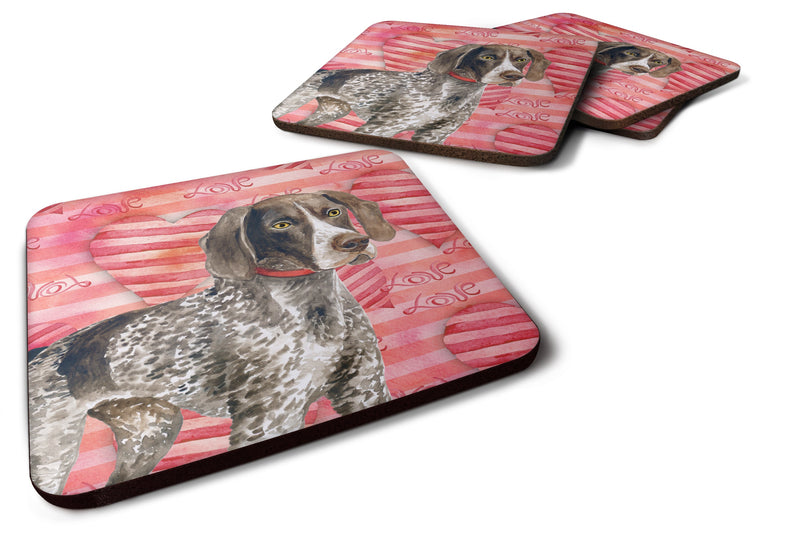 German Shorthaired Pointer Love Foam Coaster  BB9728FC