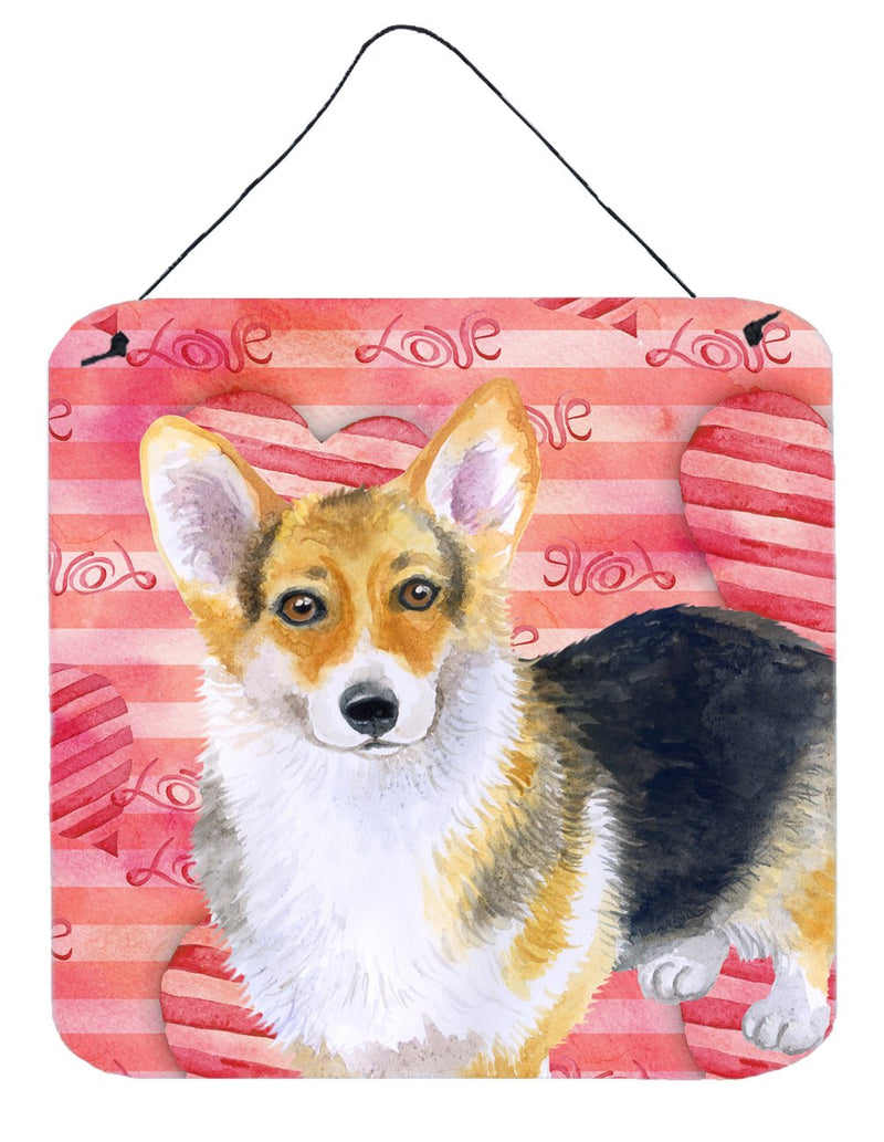 Pembroke Corgi Love Wall or Door Hanging Prints BB9729DS66