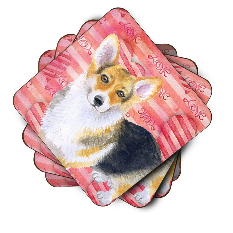 Pembroke Corgi Love Foam Coaster  BB9729FC