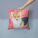 Pembroke Corgi Love Throw Pillow - 14x14 Decorative Pillow – Art for Your Home & Patio BB9729PW1414
