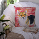 Pembroke Corgi Love Throw Pillow - 14x14 Decorative Pillow – Art for Your Home & Patio BB9729PW1414