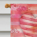 Harlequin Great Dane Love House Flag 28x40 Porch Sleeve Pole Decorative Outside Yard Banner Artwork Wall Hanging, Polyester