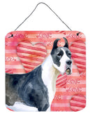 Harlequin Great Dane Love Wall or Door Hanging Prints BB9730DS66