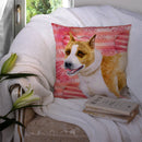 American Staffordshire Love Throw Pillow - 14x14 Decorative Pillow – Art for Your Home & Patio BB9731PW1414