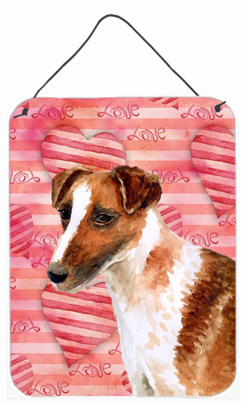 Smooth Fox Terrier Love Wall or Door Hanging Prints BB9734DS1216