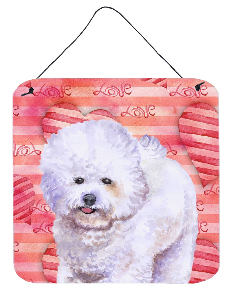 Bichon Frise Love Wall or Door Hanging Prints BB9735DS66