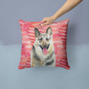 East-European Shepherd Love Throw Pillow - 14x14 Decorative Pillow – Art for Your Home & Patio BB9736PW1414