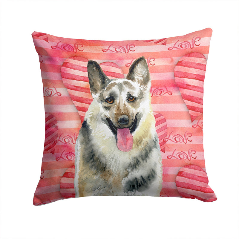 East-European Shepherd Love Throw Pillow - 14x14 Decorative Pillow – Art for Your Home & Patio BB9736PW1414