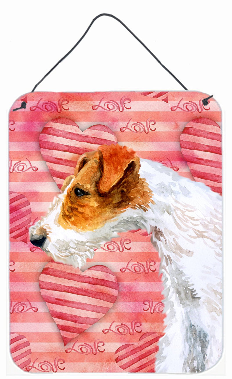 Fox Terrier Love Wall or Door Hanging Prints BB9737DS1216