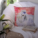 Maltese Love Throw Pillow - 14x14 Decorative Pillow – Art for Your Home & Patio BB9738PW1414