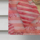 Dachshund Love House Flag 28x40 Porch Sleeve Pole Decorative Outside Yard Banner Artwork Wall Hanging, Polyester