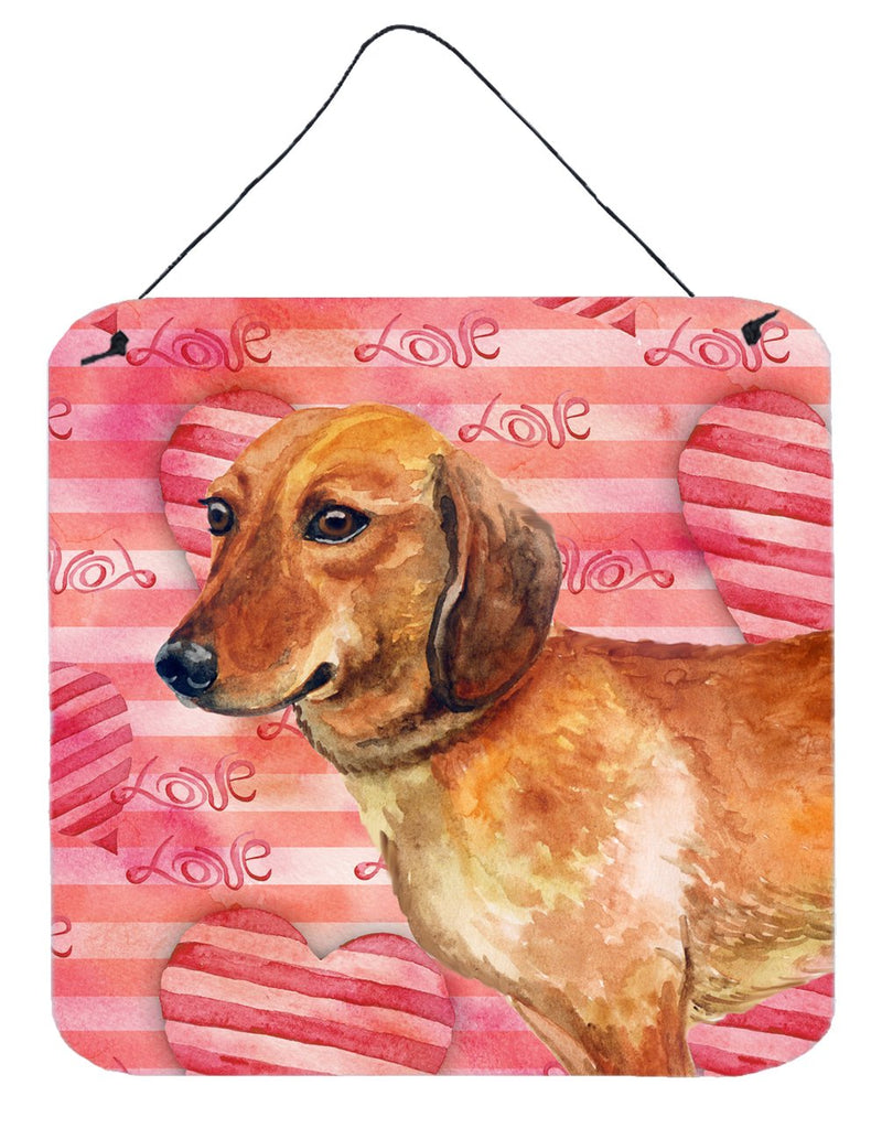 Dachshund Love Wall or Door Hanging Prints BB9739DS66