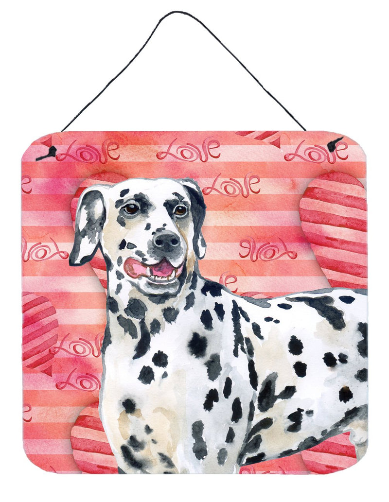 Dalmatian Love Wall or Door Hanging Prints BB9740DS66