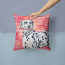 Dalmatian Love Throw Pillow - 14x14 Decorative Pillow – Art for Your Home & Patio BB9740PW1414