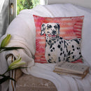 Dalmatian Love Throw Pillow - 14x14 Decorative Pillow – Art for Your Home & Patio BB9740PW1414