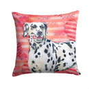 Dalmatian Love Throw Pillow - 14x14 Decorative Pillow – Art for Your Home & Patio BB9740PW1414