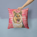 German Shepherd Love Throw Pillow - 14x14 Decorative Pillow – Art for Your Home & Patio BB9741PW1414