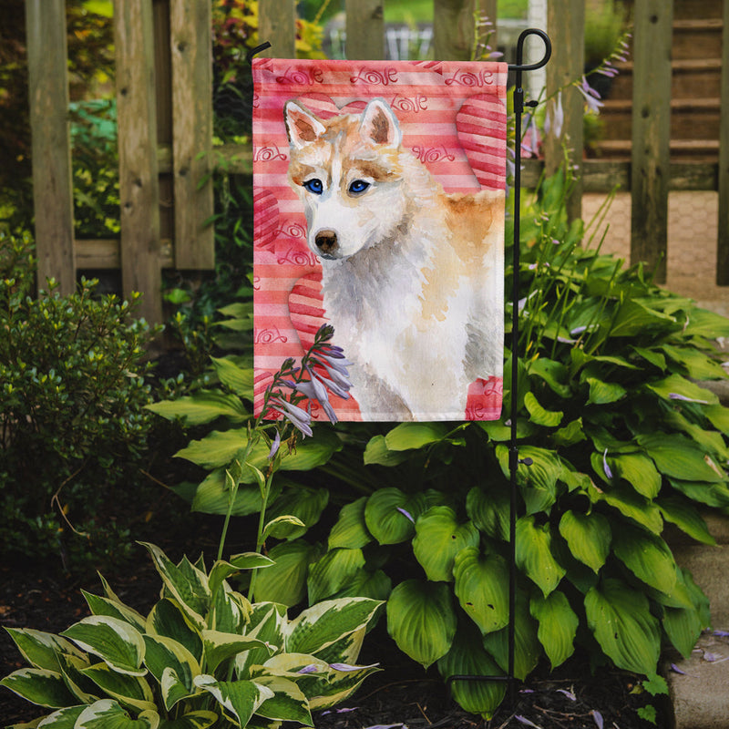 Siberian Husky Love Flag Garden Size BB9742GF