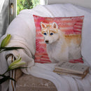 Siberian Husky Love Throw Pillow - 14x14 Decorative Pillow – Art for Your Home & Patio BB9742PW1414