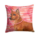 Miniature Pinscher Love Throw Pillow - 14x14 Decorative Pillow – Art for Your Home & Patio BB9743PW1414