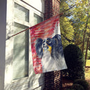 Papillon Love House Flag 28x40 Porch Sleeve Pole Decorative Outside Yard Banner Artwork Wall Hanging, Polyester