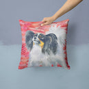 Papillon Love Throw Pillow - 14x14 Decorative Pillow – Art for Your Home & Patio BB9744PW1414