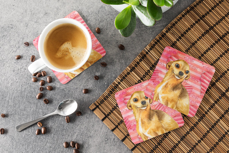 Chihuahua Love Foam Coaster  BB9745FC